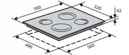 Варочная поверхность электрическая VENTOLUX HV 64 TC: 4