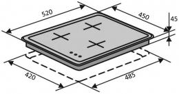 Варочная поверхность электрическая VENTOLUX HV 44 TC: 6