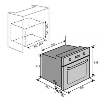 Духовой шкаф электрический VENTOLUX BRISTOL 6 MT (BK/X): 4