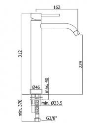 Смеситель для умывальника PAFFONI Light LIG085NO: 2