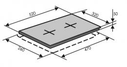 Варочная панель газовая VENTOLUX HG320 RCEST (BK) 7: 3