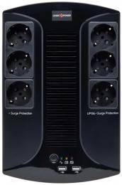 Линейно-интерактивный ИБП LogicPower LP 850VA-6PS (595Вт): 1