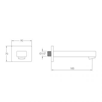 Излив IMPRESE BRENTA ZMK101901232: 2