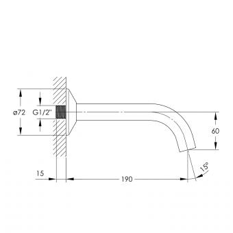 Излив IMPRESE BRENTA ZMK101901226: 2