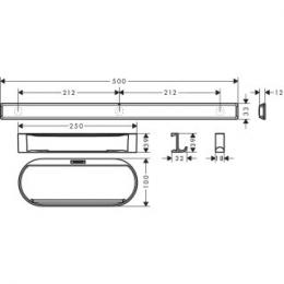 Набор акссесуаров HANSGROHE LOGIS 27967700: 4