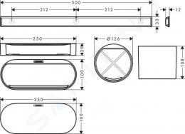 Набор акссесуаров HANSGROHE WALLSTORIS 27968670: 2