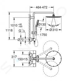 Душевая система GROHE EUPHORIA 27966001: 3