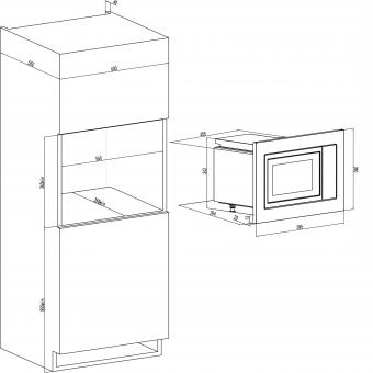 Встраиваемая микроволновая печь IInterline MWS 420 ESA BA: 4