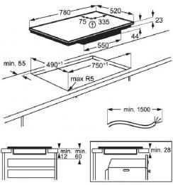 Варочная панель индукционная Electrolux EIV83443BW: 3