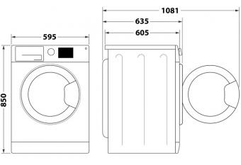 Стиральная машина с сушкой WHIRLPOOL FFWDB1176258BCVUA: 3