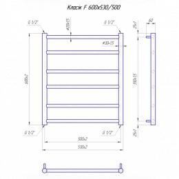 Полотенцесушитель MARIO Классик F 600х530/500 (1.1.5903.01.P): 2