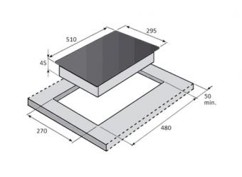 Варочная поверхность газовая Fabiano FHG 16-2 VGH Black Glass 8111.406.0837: 2