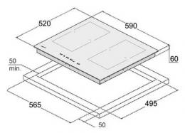 Варочная поверхность индукционная Fabiano FHBI 3201 Lux Titanium 8122.416.1083: 2