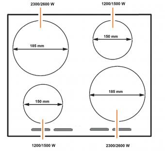 Варочная поверхность индукционная Fabiano FHI 3544 VTC Lux 8122.508.1114: 3