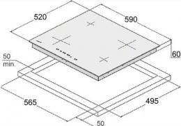 Варочная поверхность индукционная Fabiano SIH 643 Black 8122.416.1078: 2