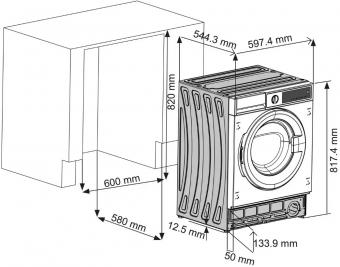 Встраиваемая стиральная машина FABIANO FBW 1408 8261.510.1101: 5