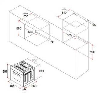 Электрический духовой шкаф FABIANO FBO 21 Inox (02) 8142.504.0869: 2