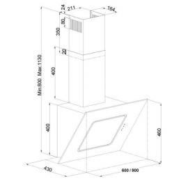 Вытяжка кухонная FABIANO Aero 60 Black Silence+ 8103.504.0516: 2