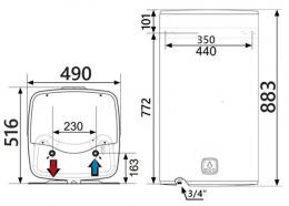Водонагреваьель Atlantic Steatite Cube WI-FI ES-VM 100 S4 C2 WD (2400W) silver: 7