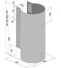 Вытяжка кухонная Fabiano Cylindra 40 Inox 8105.504.1028: 2