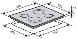 Варочная поверхность индукционная VENTOLUX HI 64 WH TC FBS SL: 5