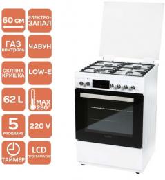 Плита комбинированная Ventolux GE 6060 CS 6TC (WH): 2