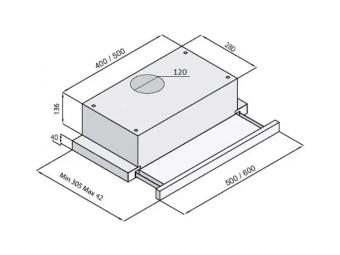 Вытяжка Fabiano Slim 50 Inox 8107.504.0372: 3