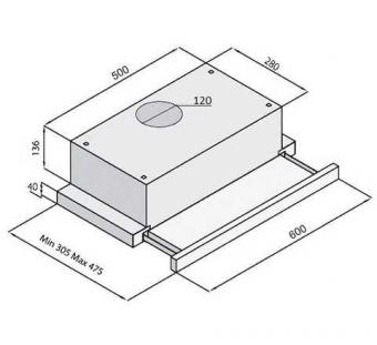 Вытяжка Fabiano Slim 60 Lux Inox 8107.504.0366: 2