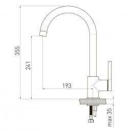 Смеситель для кухни VOLLE MORA cromo+oro 1537.110122: 2