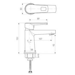 Смеситель для умывальника VOLLE SOLAR cromo 1530.010101: 2
