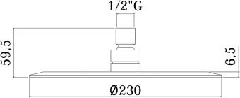 Верхний душ PAFFONI Soffioni Bahamas ZSOF093CR: 2