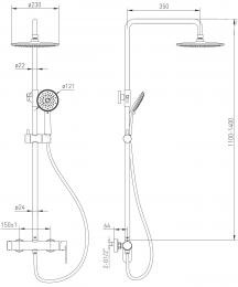 Душевая система Volle SISTEMA E 1580.091101: 3