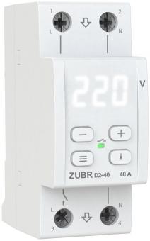 Реле напряжения однофазное на 2 модуля ZUBR D2-40 (4820120221682): 1