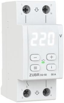 Реле напряжения однофазное на 2 модуля ZUBR D2-50 (4820120221699): 1
