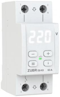 Реле напряжения однофазное на 2 модуля ZUBR D2-63 (4820120221705): 1