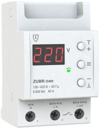 Реле напряжения однофазное на 3 модуля ZUBR D40t (4820120220463): 1