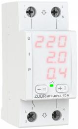 Реле мультифункциональное однофазное на 2 модуля ZUBR MF2-40 red (4820120221767): 1
