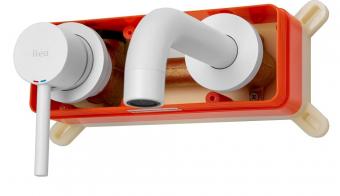 Смеситель для умывальника Rea Lungo white REA-B9559: 4