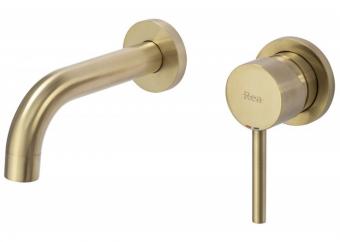 Смеситель для умывальника Rea Lungo gold long REA-B8652: 3
