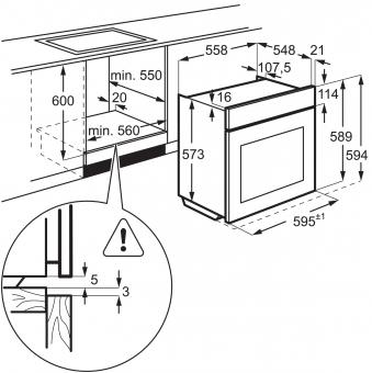 Духовой шкаф электрический Electrolux EOD6C77WV: 7