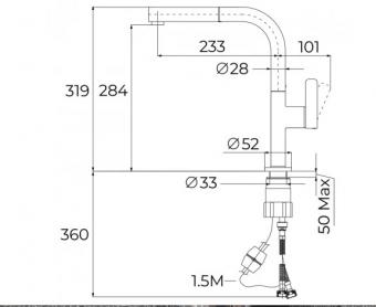 Смеситель для мойки TEKA OVAL 938 16020018: 2