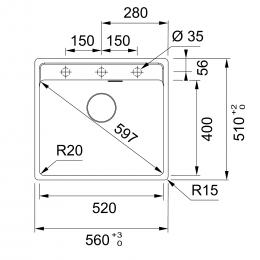 Мойка FRANKE MRG 610-52 TL черный матовый 114.0668.819: 2