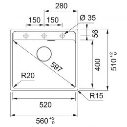 Мойка FRANKE MRG 610-52 TL білий 114.0668.820: 2