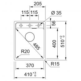 Мойка FRANKE MRG 610-37 TL черный матовый 114.0668.864: 2