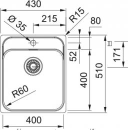Мойка FRANKE SRX 210-40 TL 127.0703.298: 2