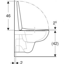 Унитаз подвесной Geberit Selnova Rimfree сиденье soft-close 501.751.00.1: 2