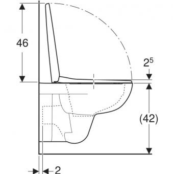 Унитаз подвесной Geberit Selnova Rimfree сиденье soft-close 501.751.00.1: 2