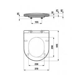 Унитаз подвесной LAUFEN Pro с сиденьем Slim Soft-Close H8669530000001: 3