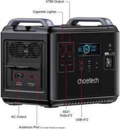 Зарядная станция Choetech 2000W Power Station (BS006): 5