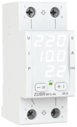 Реле мультифункциональное однофазное на 2 модуля ZUBR MF2-40 (4820120222573): 1
